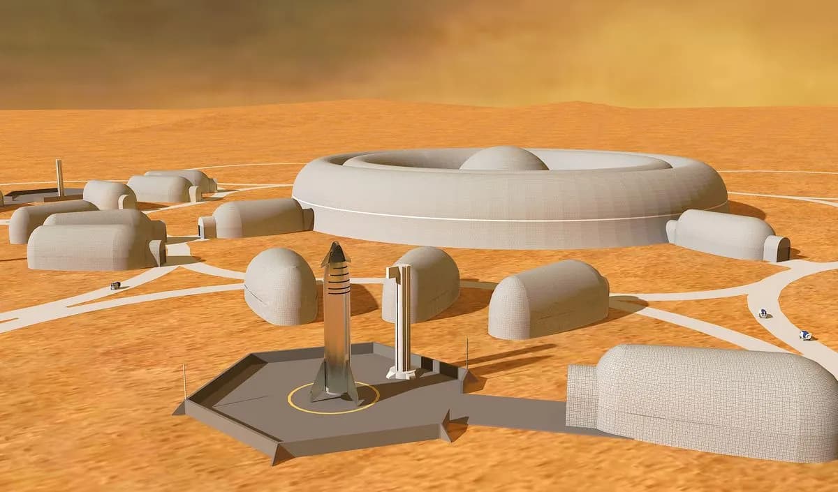 Mars Base Concept with Centrifuge